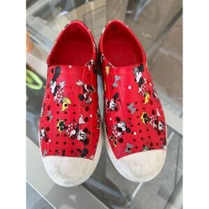 EUC Disney Red Minnie Mouse Native Shoes W5